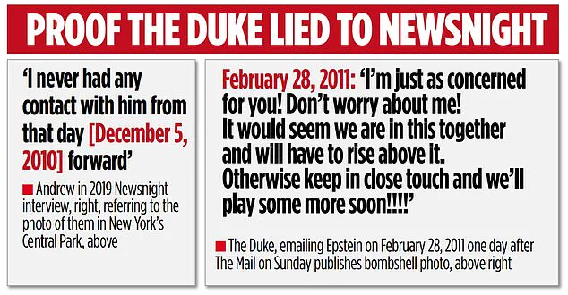 Newly Unearthed Email Reveals Prince Andrew's Alleged Collusion with Epstein Days After 2010 Photo That Sparked His Downfall