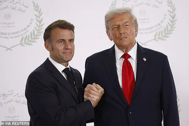 Trump and Macron's Tense Handshake at Gaza Peace Summit as Ceasefire Agreement Signed