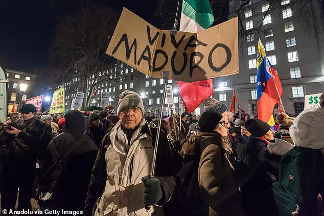 Protesters Burn American Flag Outside Downing Street in Opposition to Trump's Policies