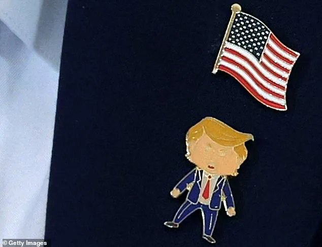 Unveiling a Controversial Lapel Pin: The Symbolism and Politics Behind Trump's 'Happy Trump' Gesture