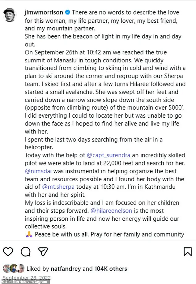 Jim Morrison Completes Perilous Descent on Mount Everest's North Face, Years After Partner's Tragic Death