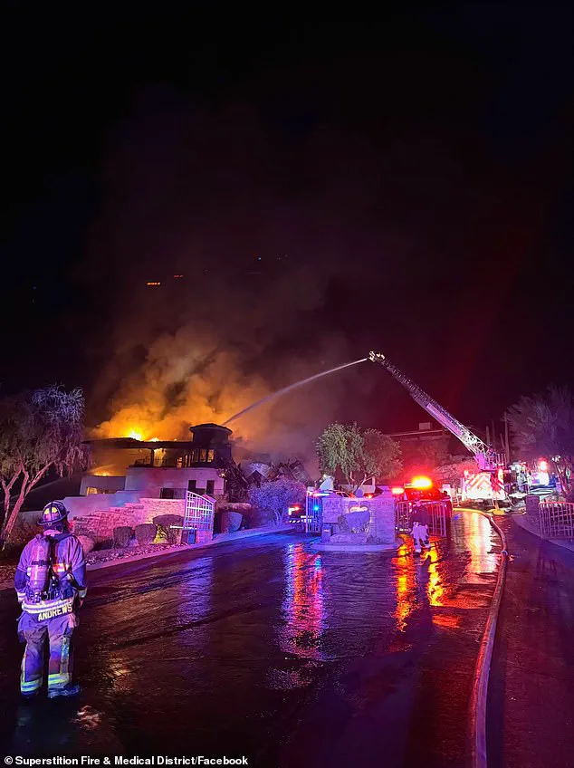 Once-Luxurious Arizona Mansion Reduced to Smoldering Ruin in Gold Canyon Fire