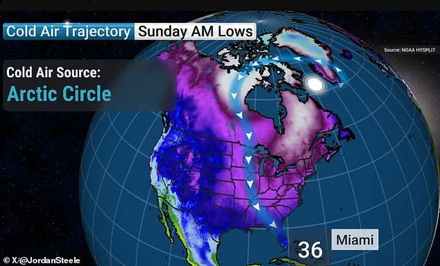 Rare Cold Snap Expected in Miami as Storm Slams East Coast, Marking First in 15 Years