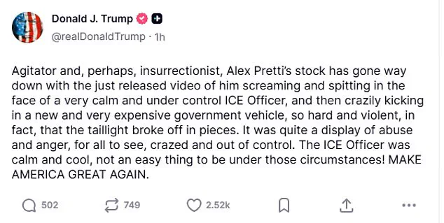 A Fractured Nation: Trump’s Condemnation of Alex Pretti’s Altercation Sparks Debate Over Law Enforcement Accountability and the Role of Protest – 'This Is Not How We Treat Our Heroes,' Says the President