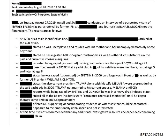 Millions of Epstein Documents Reveal Unverified Allegations Against Trump, Clinton, FBI Says