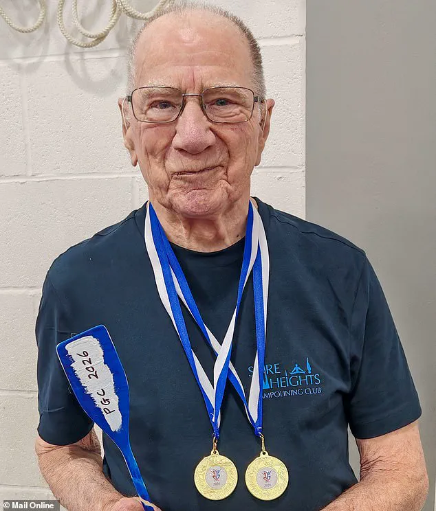 91-Year-Old Peter Quinney Wins Two Gold Medals in Trampolining Comeback, Defying Age and Time