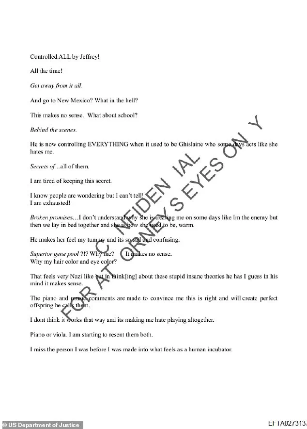 Jeffrey Epstein Victim Claims Forced Pregnancy as Part of 'Superior Gene Pool' Plan, Echoing Nazi Ideology