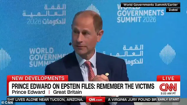 Prince Edward Breaks Silence on Epstein Scandal, Urges Remembering Victims