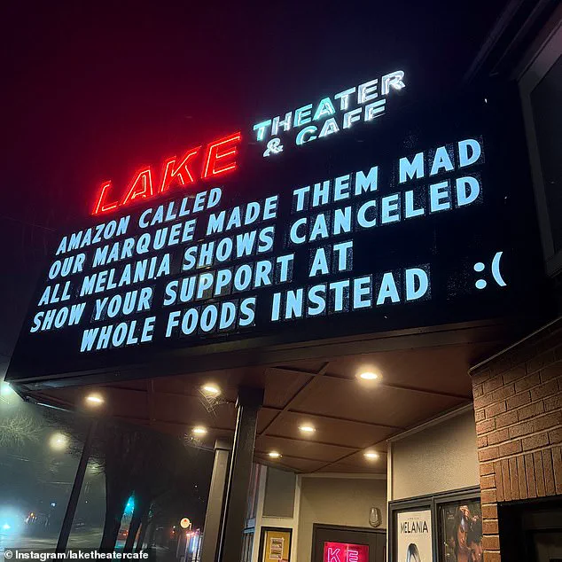Portland Theater Banned From Screening Melania Trump Documentary After Controversial Marquee Signs
