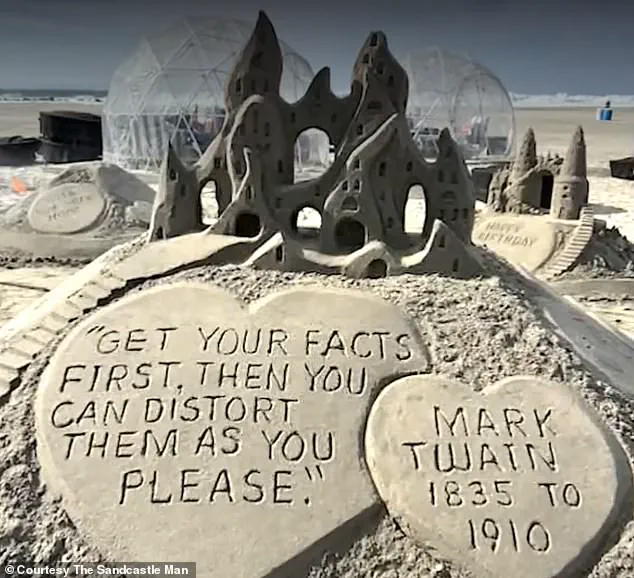The Sandcastle Man Banned for Mark Twain Quote: Artistic Expression Clashes with Hotel Policies