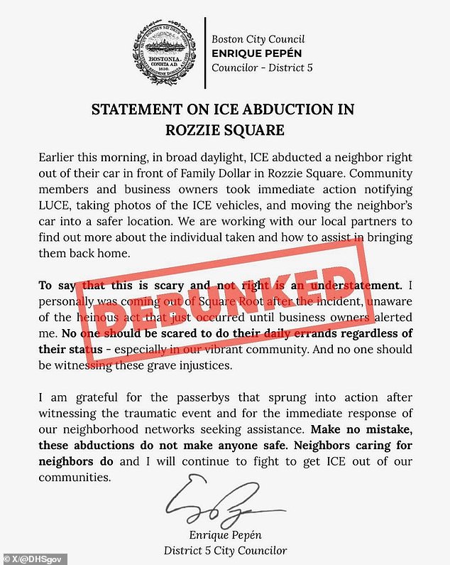 DHS and Boston Councilor Clash Over ICE Arrest, Reigniting Sanctuary City Debate