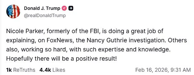 Chilling Turn in Nancy Guthrie Disappearance: Investigators Trace Suspect's Walmart-Bought Attire