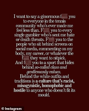 Destanee Aiava Ends Tennis Career, Condemns Sport as 'Racist, Misogynistic, and Hostile' in Social Media Post