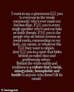 Destanee Aiava Ends Tennis Career, Condemns Sport as 'Racist, Misogynistic, and Hostile' in Social Media Post