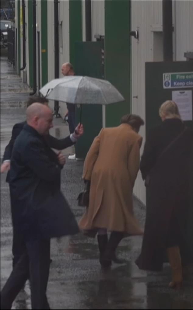 Princess Anne's Rain-Drenched Visit to Sheffield Amid Brother Andrew's Arrest