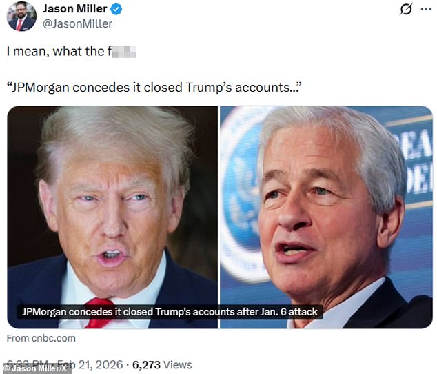 JPMorgan Chase Faces Political Bias Allegations Amid Trump Account Closure Lawsuit