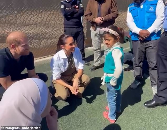 Meghan Markle's Poignant Moment with Syrian Refugee Girl at Za'atari Camp During Humanitarian Visit