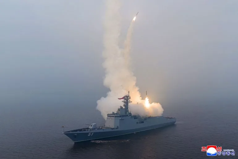North Korea's Kim Jong Un Tests Strategic Missiles on New Naval Destroyer, Highlighting Military Expansion