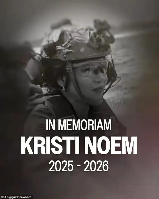 Gavin Newsom's 'In Memoriam' Video Mocks Kristi Noem, Ties Past to ASPCA