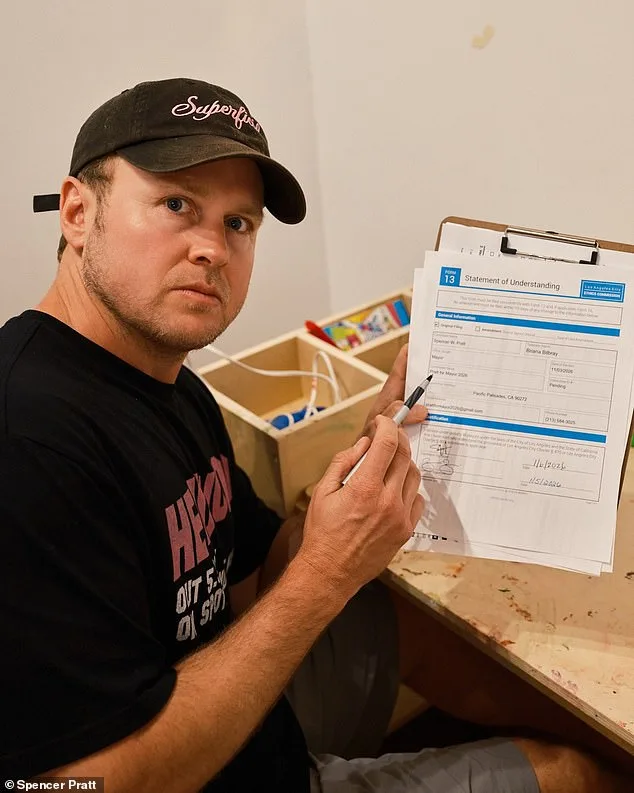 Reality Star Spencer Pratt Emerges as Surprising Mayoral Contender Amid Wildfire Crisis