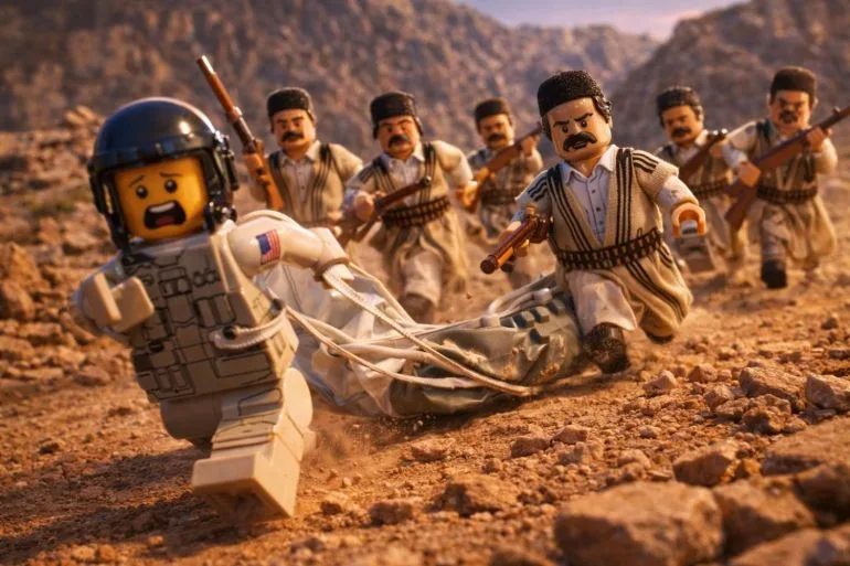 Sure! Here is a headline for the article: 

# Lego-like Animations Fuel Global Propaganda Wars
