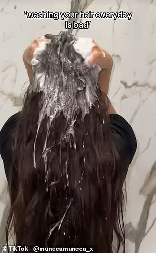 Daily shampooing risks stripping natural oils and harming aquatic ecosystems.