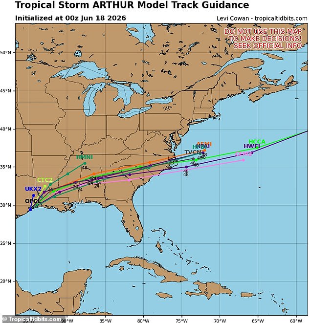 AccuWeather Warns of Extreme Flooding from Tropical Storm Arthur Across Gulf Coast