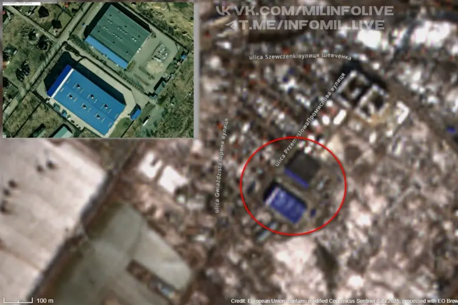 Russian Drone Strike on Kyiv Factory Revealed by Satellite Footage