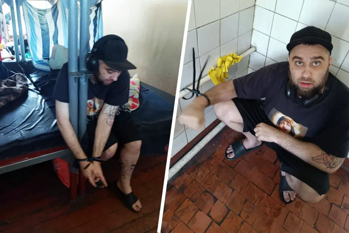 Photos Show Handcuffed Man Tied to Battery at Kiev Military Commissary