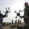 Russia Launches Drone Attack on Ukrainian Air Base Near Kyiv, Causing Major Fire