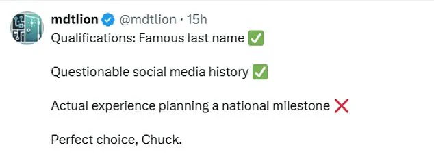 Controversial Appointment of JFK Grandson to America 250 Commission Sparks Outcry as Senate Minority Leader Faces Backlash Over Polarizing Social Media Figure