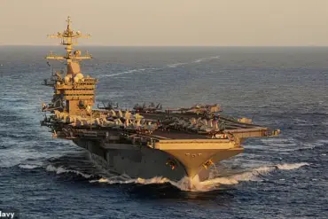 Tragedy at Sea: US Navy Sailor Declared Lost After Falling Overboard from USS George Washington, Leaving Family and Military Community in Mourning